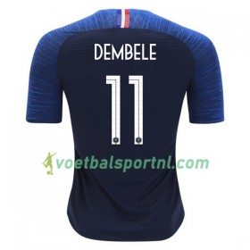 Frankrijk Dembele 11 Thuis Shirt WK voetbal 2018